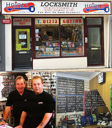 Haines Security Shop. 76 St James's Street Brighton BN2 1PA